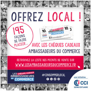 Offrez Local Chèque cadeau Ambassadeurs du commerce CCI Seine et Marne