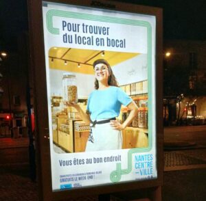 Campagne de communication de Nantes Centre-Ville O Bocal nuit