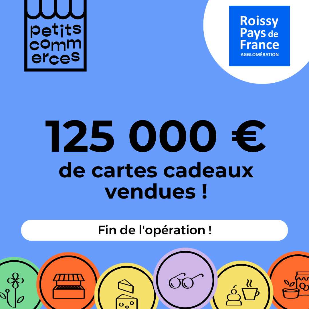 125 000 euros de cartes cadeaux vendues en 53 jours nouveau record pour les commerçants de Roissy Pays de France