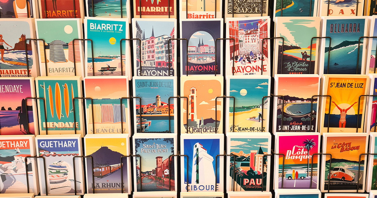 cartes-postales-vintage-hossegor-marcel-travel-poster