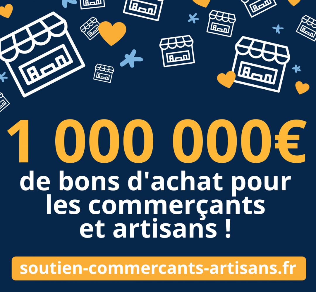 Petitscommerces 1 million d'euros collectés sur Soutien-Commercants-Artisans.fr